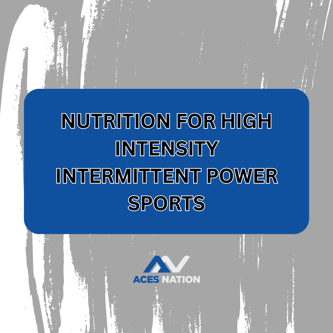 Sports nutrition for high-intensity training